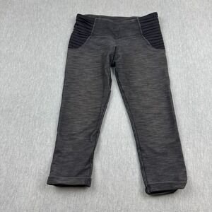 Lululemon‎ Leggings Womens 6 Gray Aphrodite Cropped Workout Yoga Athletic Gym